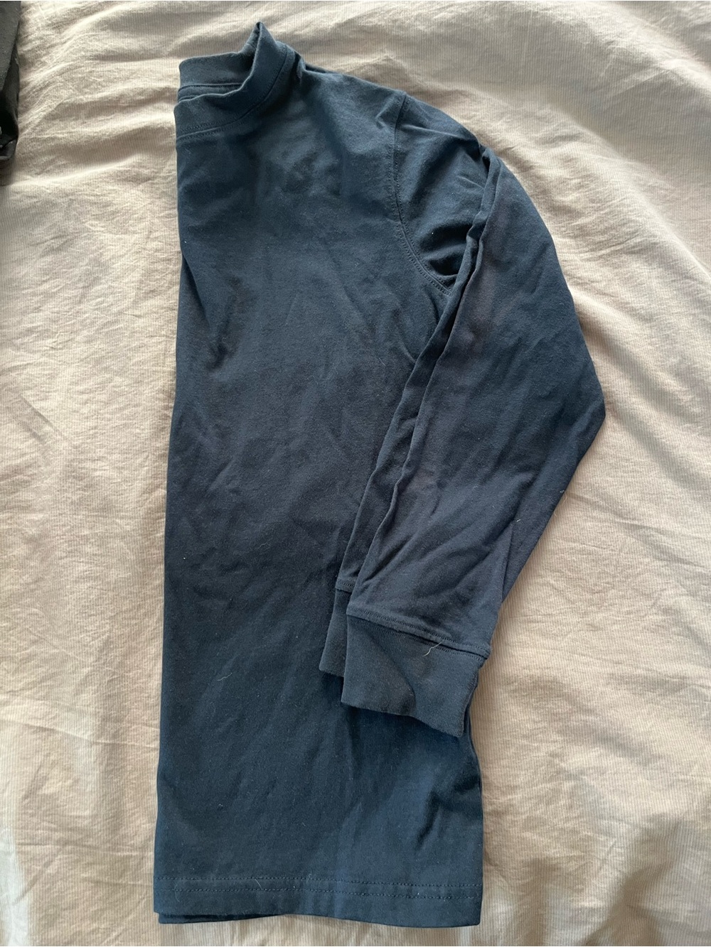 Lands' End Boys Dark Navy Long-Sleeve size L